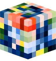 Herb's courier logo — stacked colour blocks